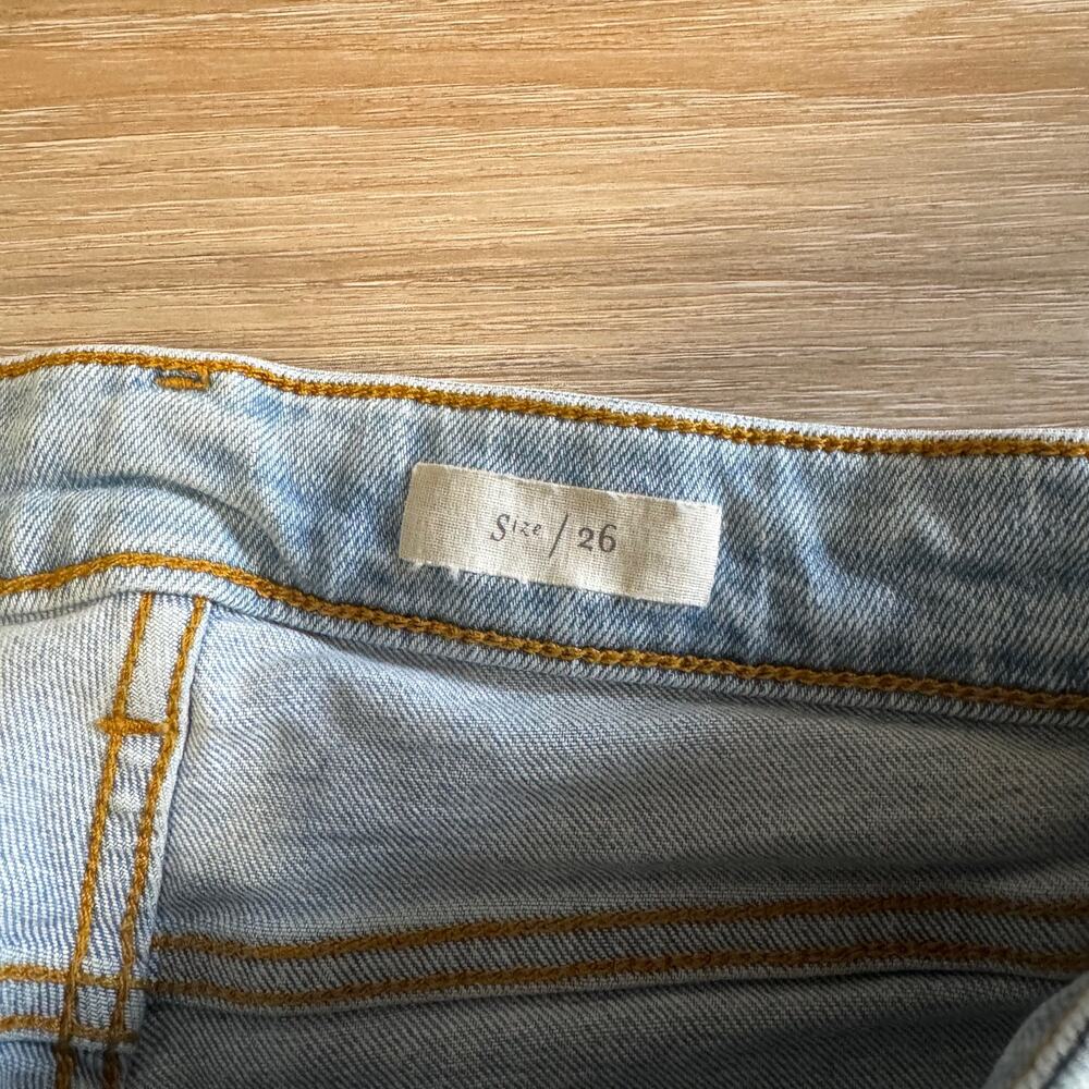 Pilcro & The Letterpress | Mid Rise Light Wash Embroidered Denim Size 26 - Picture 8 of 16